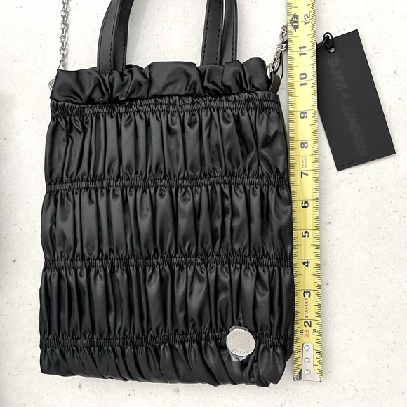 Kendall + Kylie Rouched Satin Crossbody Handbag - Picture 13 of 16